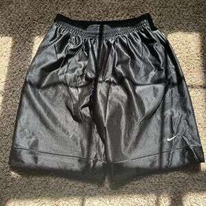 Nike Basketball Shorts Mens Large Black Mesh Lined Dazzle Athletic Sports Active